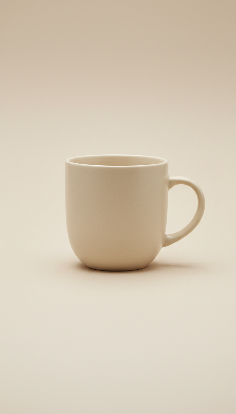 Matte Black Ceramic Mug